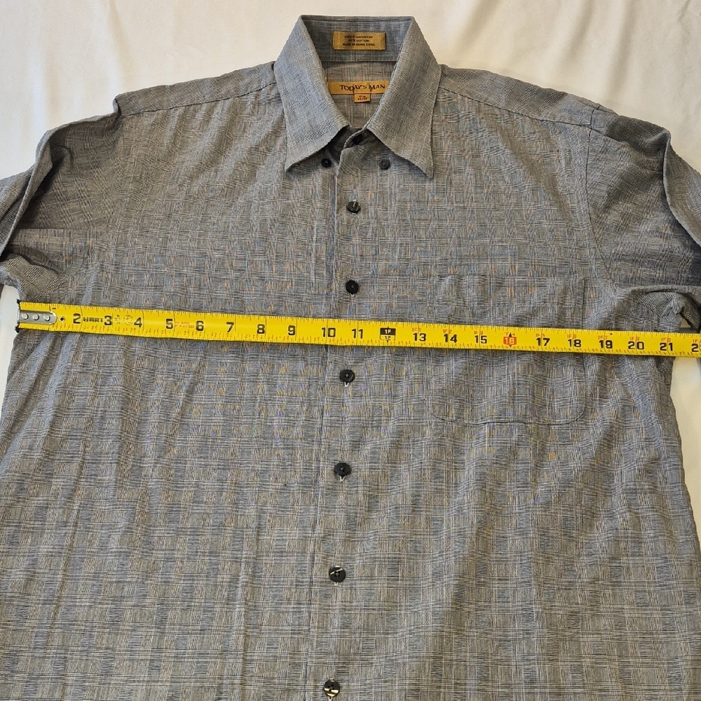 Today's Man Long Sleeve Dress Shirt with Classic Collar - Picture 4 of 11